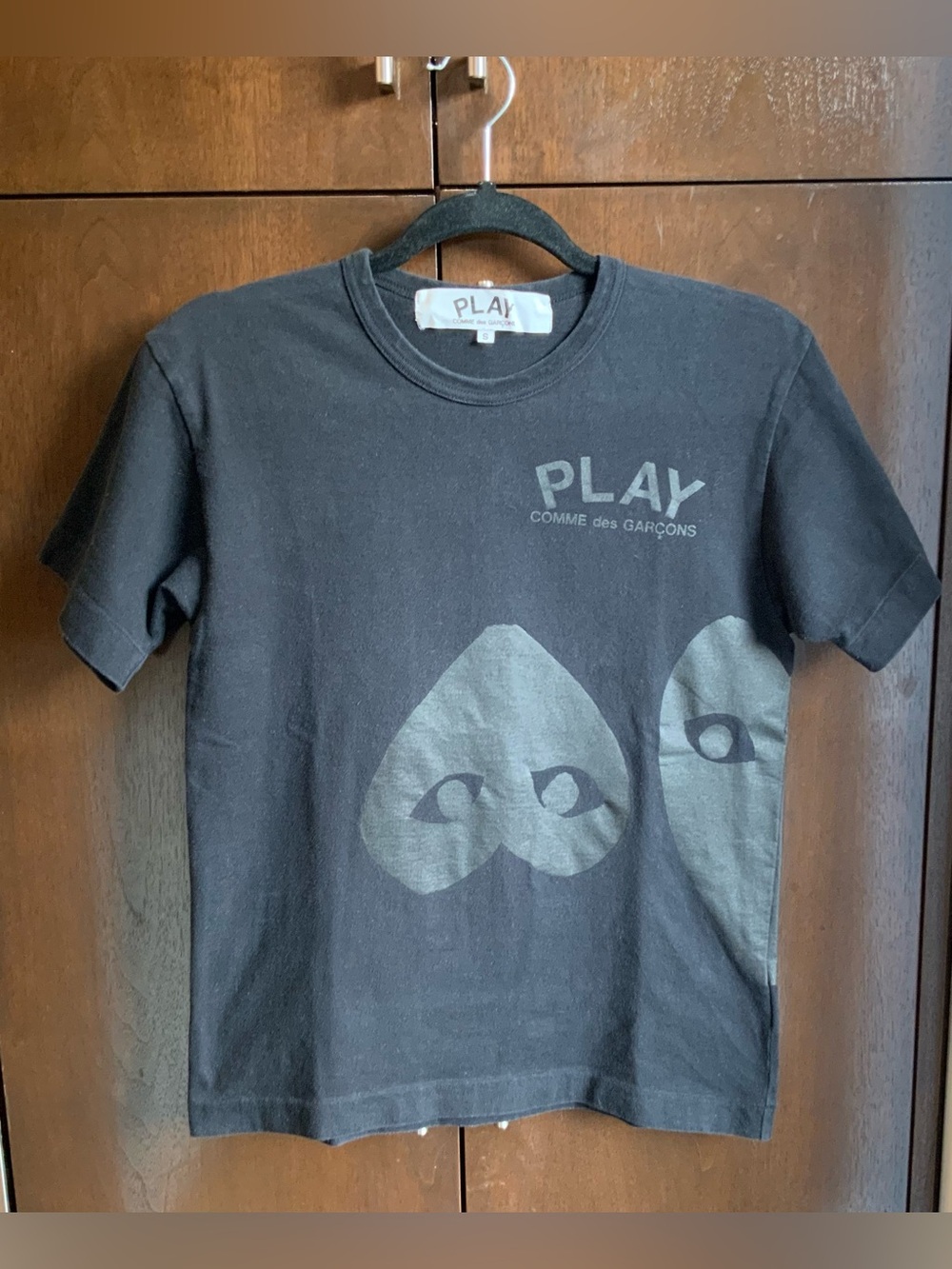 Comme des Garcons PLAY Black Three Hearts T-Shirt